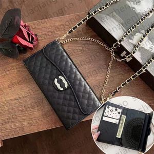 Kobiety Crossbody Skórzanie Flip Cage Designer Projekt iPhone do iPhone 15 Pro Max Case Case Apple 14 Pro Max 13 12 11 XR XS X 15 Plus Portfel Portfer Poleśnia Torebka Torebka