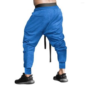 Herrbyxor Slim Fit Joggers Elastic midja S 3XL Active Sports Trousers Ankel bandade dragsko flera färger tillgängliga