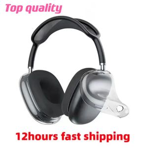 for Max Bluetooth Earbuds Headphone Accessories Transparent TPU Solid Silicone Waterproof Protective Case Airpod Maxs Headphones Headset Cover Ca 693
