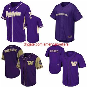 Baseballanpassade herrkvinnor Youth Huskies Fielder Baseball Jersey Alla namn och nummer Hight Qua