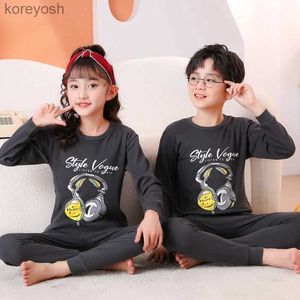 Pijama gençler pijamalar uzun kollu% 100 pamuk pijamalar büyük çocuk kıyafetleri çocuklar çocuklar için pijamalar için pijamalar 8 10 12 14 yıll231111