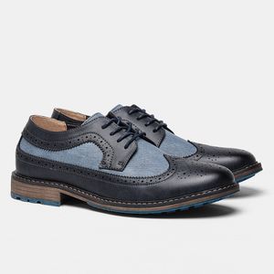 US7-13 Men tamanhos de tamanho grande vestido de vestido Oxfords casual para homem formal gentil masculino de gentis sapatos de grife masculino de super-calçados Item de fábrica de calçados A 44