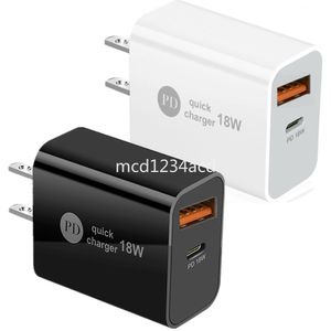 Hızlı Hızlı Telefon Şarj Cihazları 18W 12W Tip C USB C PD Duvar Şarj Cihazı İPad için Güç Adaptörleri 14 15 12 13 Samsung HTC M1