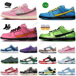 Scarpe moda uomo donna basse Panda Grigio Nebbia Why So Bad Triple Rosa Bianco Blu Oro Team Verde Photon Dust Court Viola GAI Barbie scarpe da ginnastica Piattaforma Taglia EU36-47 Con scatola