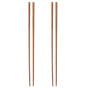 Chopsticks 2pairs Non Slip Noodles Fried Table Bewitch Kitchen Tool Japanese Style Home Super Long Hållbar matlagningsredskap