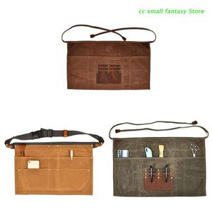 Schürzen R3MA Canvas Taillenschürze Vintage Verdicken Verstellbarer Riemen Mit Taschen Kochen Küche Für Koch Kellnerin Kellner