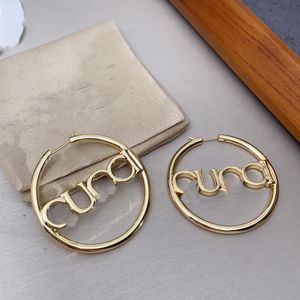 Tasarımcı Marka Küpe Mektubu Çift G Logo Saplama Kulaklık Lüks Kadın Moda Çember Takı Metal Ggity Crystal Pearl Küpe Cjeweler ORECCHINI 98FG