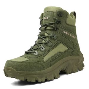 Stiefel Männer Armee Taktische Herren Militär Wüste Wasserdicht Knöchel Outdoor Kampf Arbeit Sicherheitsschuhe Wandern 231108