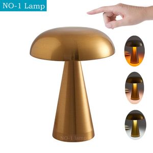 Lampy stołowe 2023 Lampa LED Touch Dimming do ładowania restauracji Dekor Decor Decor Dormable Dekoracja sypialni