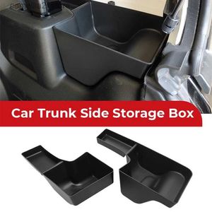 Bilarrangör Bil Trunk Side Storage Box Interior Cargo Tray för Jeep Wrangler JL Sahara Rubicon 2018 2019 2022 2021 Stowing Tiding Organizer Q231109