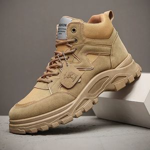 Boots Winter Outdoor Men's Fashion Platform Cowboy Ankle for Men Casual Combat Waterproof Tactical 2023 231108