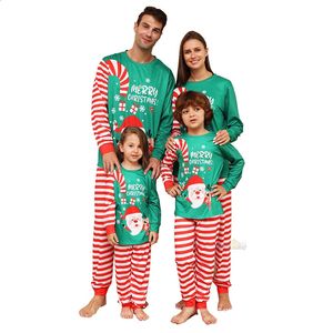 Family Matching Outfits 2024 Christmas Pajamas Set Adult Kids Same Xmas Sleepwear Pyjamas Mother And Daughter Father Son Clothes 231109