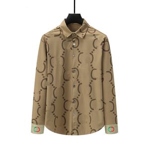 コーデュロイシャツ春秋の長袖デザイナーボウリングシャツ高品質の男性ファッションソリッド格子縞のプリントボタンダウンドレスシャツマンカジュアルシャツM-3XL SS2