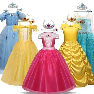 Cosplay Mädchen Halloween-Kostüm für Kinder 4 6 8 10 Y Fantasie Mädchen Cosplay Prinzessin Vestido Kinder Weihnachten Abendgesellschaft Verkleidung Kleider Up 230408