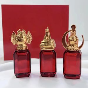 Top Perfumes Lady Spray 3pcs 9ml Bottle EDP loubi series Cologne fragrance snake prince love Falcon lucky beetle Charming Lasting Fragrance Gift Box Fast Ship