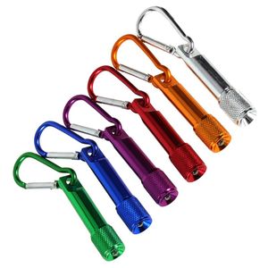 El feneri meşaleler 6pcs Mini Carabiner Taşınabilir Küçük Açık Işığı Aracı