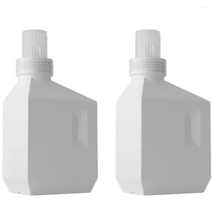 Bottiglie di stoccaggio Contenitore per detersivo per bucato Vuoto Lozione ricaricabile Dispenser di sapone liquido Capacità sub piatta Pe Supporto grande Brocca per doccia