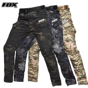 Cycling Pants Outdoor Waterproof Tactical Cargo Cycling Long Pants Men FOX HPWF Casual Sports Bicycle Trousers Male Bike Bottoms Clothing 231109