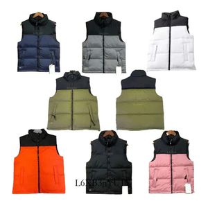 Mens män Väst Down Designs Cotton Waistcoat Kvinnor Inga ärmlös North Jacket Puffer Autumn Winter Casual Coats Par Västar Keep Warm Coat 621