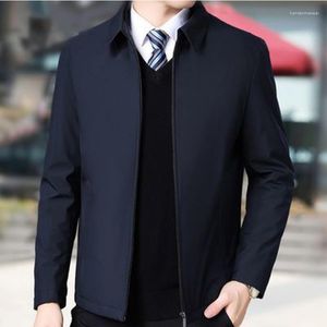 Мужские куртки, осенняя мужская куртка, весенняя повседневная мужская верхняя одежда с лацканами, модные тонкие деловые ветрозащитные пальто, мужская одежда