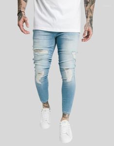 Men's Jeans SikSilk Distressed Light Blue