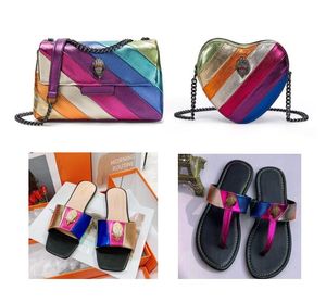 Kurt Geiger London Kensington Rainbow Shoulder Bag Designer Handbags Famous Brands Colorful Bags for Women chain Bags
