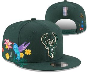 Bucks Ball Caps 2023-24 UNISEX Baseball Cap Snapback Hat Finals Mistrzów szatnia 9fifty słoneczne haft haftowy wiosna letnia czapka hurtowa czapki A3