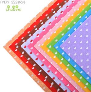 Fabric Printed Felt Non Woven Fabric 1mm Thickness Polyester Cloth For Sewing Dolls Crafts Home Decoration Pattern Bundle 10pcs15x15cm YQ231109