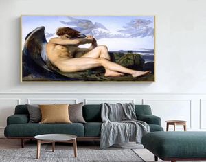 Słynny Fallen Angel Plakat Abstract Canvas Painting Modern Prints Dark Angel Wall Art Picture do salonu wystrój domu cuadros5021780