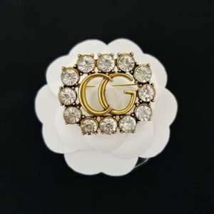 Luxo 18k banhado a ouro broche pino designer jóias femininas broches pinos moda jóias acessórios