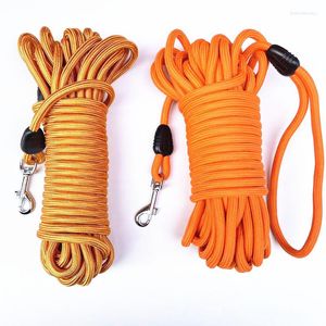 Hundhalsar 5 m/10 m/15 m lång repträning Leash- Tungt Nylon återkallar husdjurspårningslinje- för litet medium utanför camping