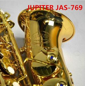 Saxofon Alto Ny ankomst Eb Tune Brass Musical Instrument Gold Lacquer Sax med Case Mouthpiece Gratis frakt