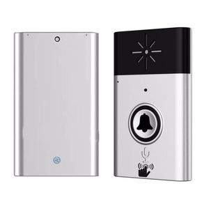 Freeshipping Wireless Doorbell Voice Intercom 300M Distance Outdoor Transmitter Indoor Receiver Intelligent With Fixed Paste Odggb