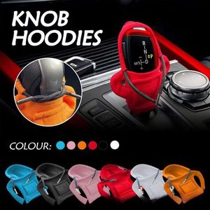 Universal Car Gear Change Handle Hoodie Cover Knob Hoodie Covers Decoration Fits Manual Automatic Car Interior Accessoarer
