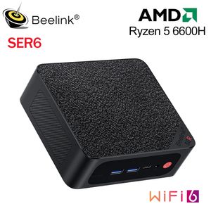 Beelink Ser6 AMD Ryzen 5 6600H Mini PC Windows 11 Pro 16GB DDR5 4800MHz 500 GB NVME SSD WiFi 6 BT5.2 Mini PC Gamer Computer