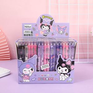 Simpatica penna Kuromi Studente di cancelleria 0,5 mm Penne a inchiostro nero Kawaii Kuromi Scrittura Penna gel Forniture per ufficio scolastico di cancelleria 2987