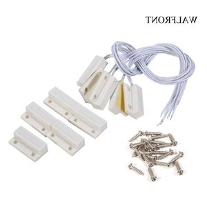 Freeshipping 5pcs/Lot*10 Wired Door Window Sensor Magnetic Recessed Reed Switch Home Alarm System Security Device Door Detector Tools Qgank