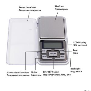 Bilance Mini bilancia tascabile elettronica stile inglese all'ingrosso con scatola al dettaglio 100G / 0.01G 200G / 0.01G 300G / 0.01 Bilance digitali Precisione J Dhdj5