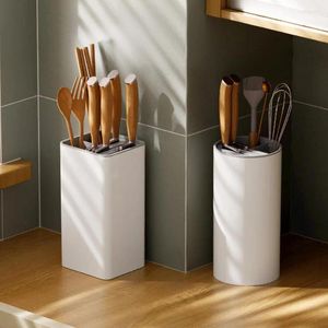 Kitchen Storage Rust-free Cutter Box Rounded Corners Utensil Holder Moisture-Proof Countertop Stand Accessory