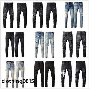 Byxor designer jeans män jeans hål Italy varumärke man långa byxor byxor streetwear denim mager smal rak cyklist jean för d2 designer mens staplade