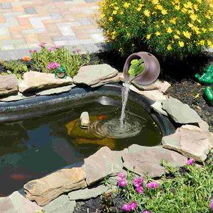 Garden Decorations Fountain Decor Landscape Jar Courtyard Waterfall för inomhuskälla