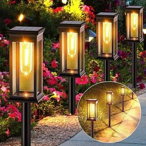 Solar Wall Lights Solar Pathway Lights Outdoor Solar Pathway Garden Lamp Waterproof Landscape Lights Walkway Driveway Lawn Patio Garden Decorative Q231109