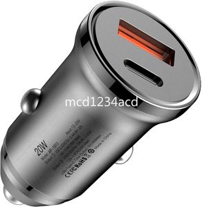 25W QC3.0 USB-C PD ładowarka samochodowa Szybka szybkie ładowarki pojazdu C na iPhone'a xr 11 12 13 14 15 Pro Max Samsung GPS PC M1