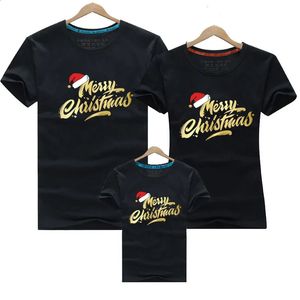 Family Matching Outfits Merry Christmas Tshirt Year Mommy Daddy Daughter Son Funny Clothes Mom Dad Kid Baby 231109