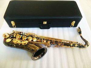 Professional Tenor Saxophone T-992 - B Flat, Electroplated Black Nickel, Gold Accents, High Performance with Case