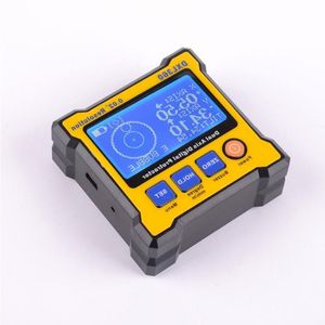 Freeshipping 50-60Hz DXL 360 Goniometro digitale a doppio asse con 5 basi magnetiche laterali Display digitale Analisi di misurazione Strumento Ahin