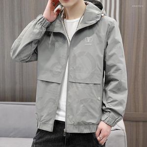 Jackets masculinos Autumn Hooded Casual Jacket 2023 Moda simples Men JK5877