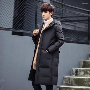 Herren Daunenjacke Winter Active Coat Long Puffy For Men Hoodie Verdickte gepolsterte Oberbekleidung Snowjacket Extrem kalt