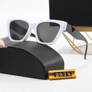 Sonnenbrille Damen Designer Überbrille Mann Brille Glimmer beliebte Modemarken Retro Cat Eye Form Rahmen Sonnenbrille Freizeit Wild Style UV400 mit Kastenglas