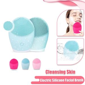 Rengöringsverktyg Tillbehör Silikon Rengöring Brush Electric Face Clean Devices Massager Skin Cleaner Sonic Vibration Deep Pore Cleaning Tool 231108